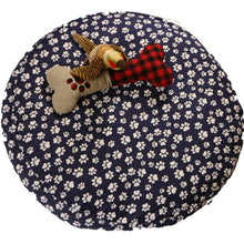 Load image into Gallery viewer, Dog Bed Cover Round - NavyPawLove