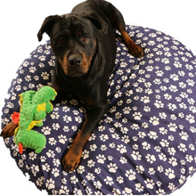 Load image into Gallery viewer, Dog Bed Cover Round - NavyPawLove