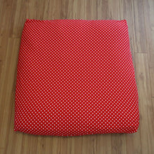 Load image into Gallery viewer, Dog Bed Cover Square - Red Polka - (NEW)