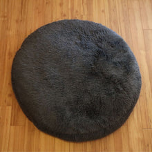 Load image into Gallery viewer, Dog Bed Cover Round - Faux Gray