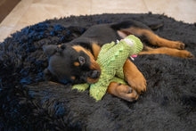 Load image into Gallery viewer, Dog Bed Cover Round - Black Faux Fur
