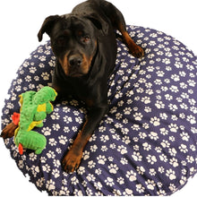 Load image into Gallery viewer, Dog Bed Cover Round - NavyPawLove
