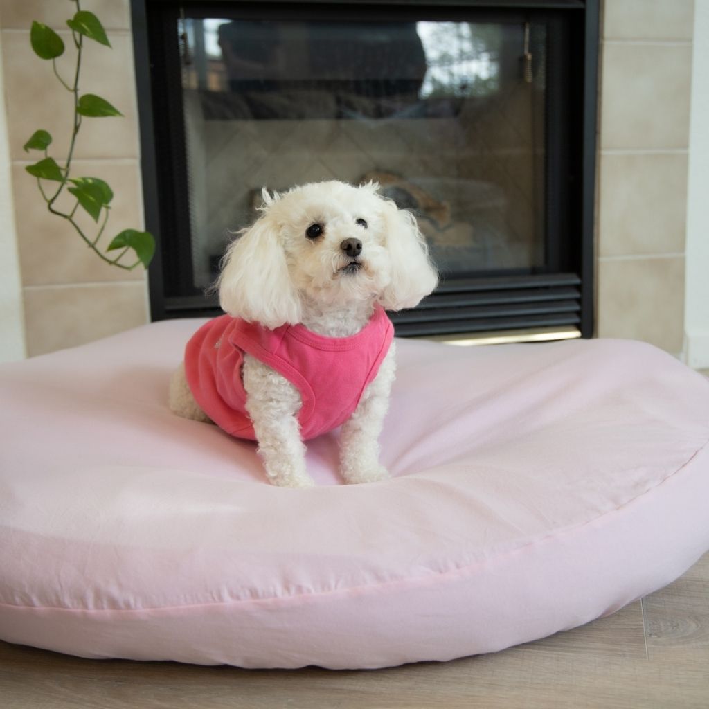 Dog Bed Cover Round - Pretty In Pink (NEW)