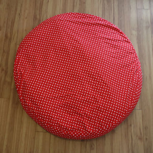 Dog Bed Cover Round - Red Polka (NEW)