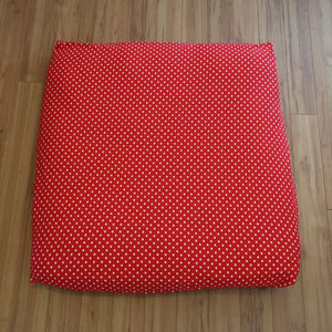 Dog Bed Cover Square - Red Polka - (NEW)