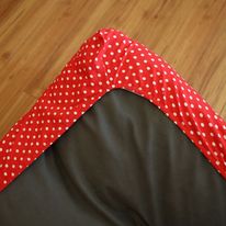 Load image into Gallery viewer, Dog Bed Cover Square - Red Polka - (NEW)
